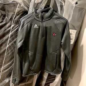 GUC Louisville Adidas Three Quarter Zip Grey (Adult Small)